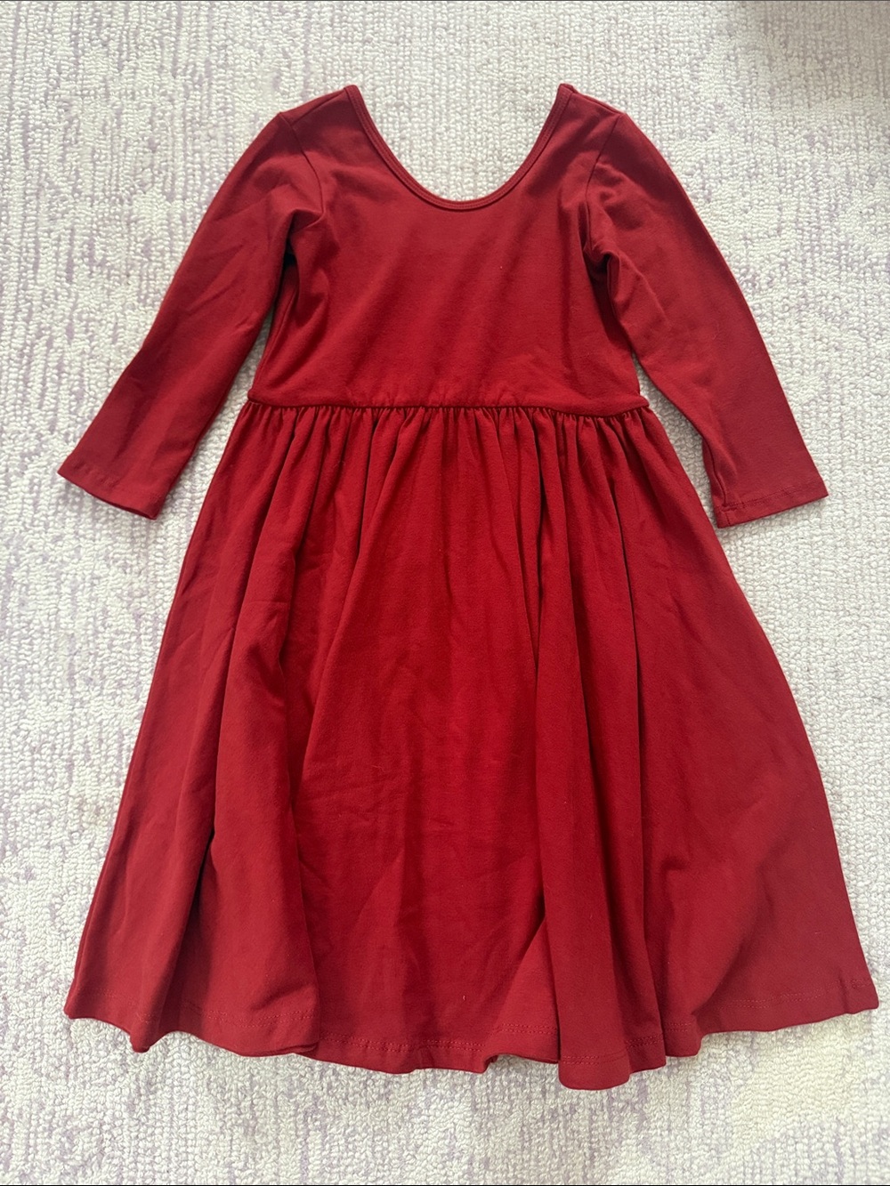 Alice + Ames Burnt Red Long Sleeve Ballet Dress